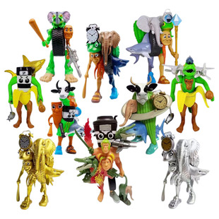 外国ai山海经鲨鱼终极十王融合怪手办缝合怪异兽模型玩具儿童礼物