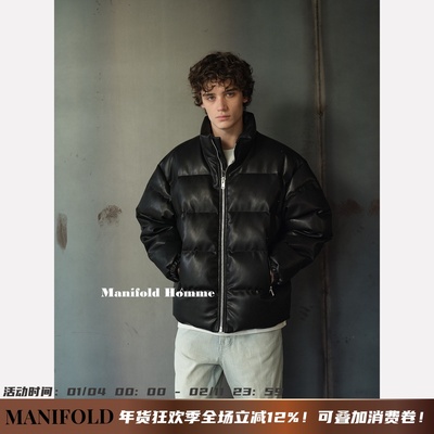 MANIFOLD·90白鸭绒皮羽绒服外套