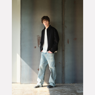 Manifold｜冈山刀割直筒牛仔裤