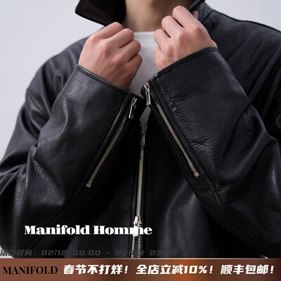 Manifold丨进口绵羊皮肌理皮夹克