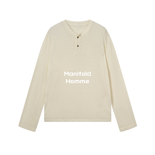 Manifold｜Biella Yarn扬子纱100%精纺羊毛14针亨利领打底长袖
