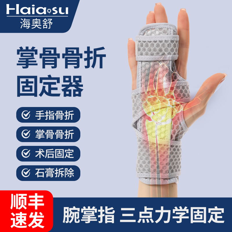 掌骨骨折固定器医用第二三四五掌骨中无名指手腕扭伤骨折固定支具