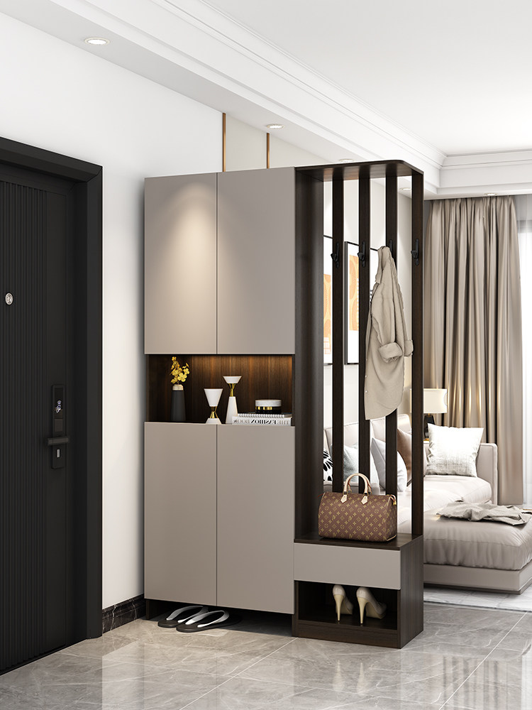 入户玄关柜鞋柜一体到顶双面简约现代小户型隔断柜客厅屏风门厅柜