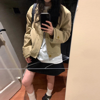 韩系短外套女春秋季2025