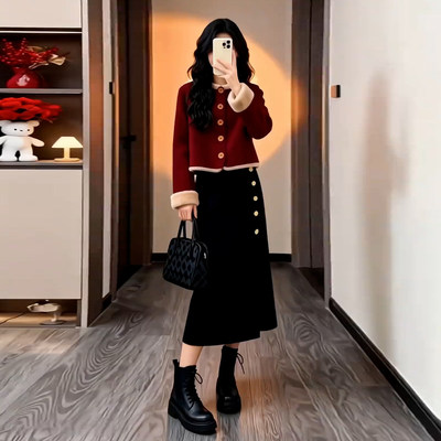 新年战袍新中式国风红色