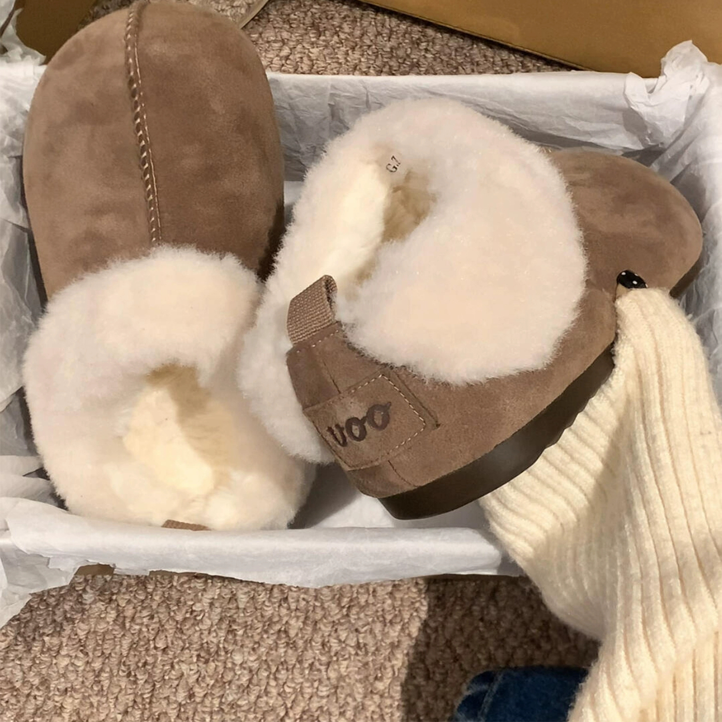 毛绒绒雪地靴冬季保暖