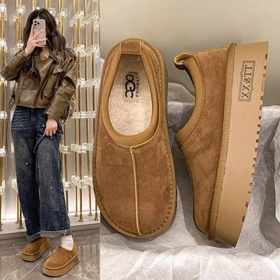 加绒保暖厚底百搭毛毛面包棉鞋