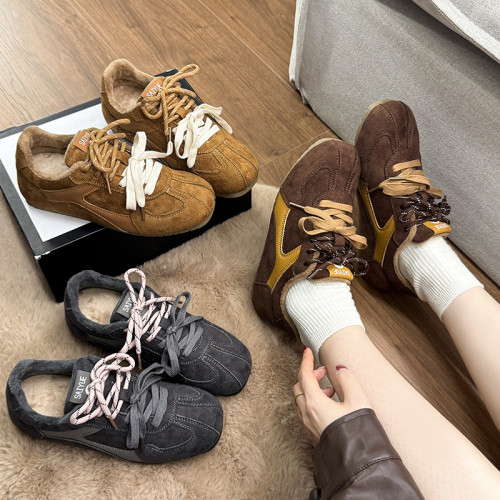 青鸢尾软牛皮内增高5cm德迅鞋女