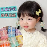 Заколка для волос для принцессы с бантиком, детские безвредные шпильки для волос, аксессуар для волос, в цветочек, не повреждает волосы