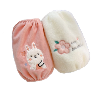 儿童袖套中长款冬季防污耐脏可爱女孩羽绒服袖男女童袖头宝宝套袖