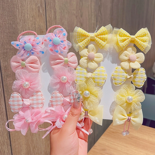 Заколка для волос для принцессы с бантиком, детские безвредные шпильки для волос, аксессуар для волос, в цветочек, не повреждает волосы