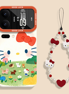 春日kitty猫适用小米17promax手机壳15ultra动物园14新款13红米k90带kt猫挂绳80硅胶70/60至尊版50/note12/11