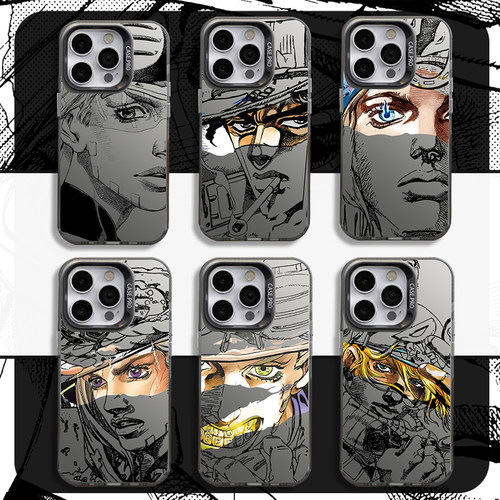 jojo的奇妙冒险适用苹果17promax手机壳iPhone17动漫16二次元12男15飙马野郎14承太郎x套xr/xs/8plus/13mini