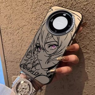 线稿EVA绫波丽适用vivox300pro手机壳vivox200mini明日香x100s镭射ultra动漫x90新款 80男生70高级感60防摔套