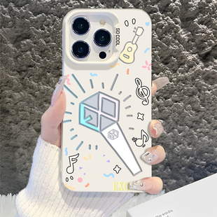 适用EXO苹果17promax应援棒iphone16手机壳iqoo华为mate60女pura80演唱会nova小米15荣耀oppo一加13红米vivo