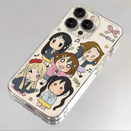 轻音少女适用苹果17手机壳iPhone16promax动漫15二次元12可爱13mini透明14秋山澪x新款xr防摔xs保护套8/7外壳