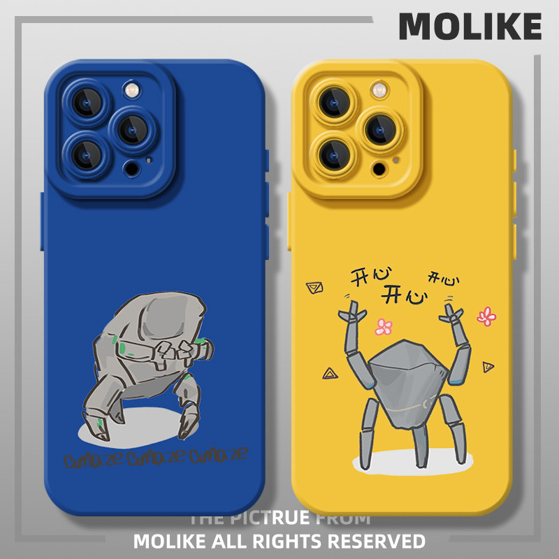 rocky挽救计划适用苹果17promax手机壳iPhone16洛基15新款14硅胶13mini卡通12电影11周边x石头人xr可爱xs/8/7