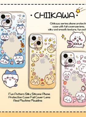 chiikawa适用华为pura80手机壳mate70pro新款nova14小卡13乌萨奇7荣耀400小八300女200吉伊卡哇x60套50/magic