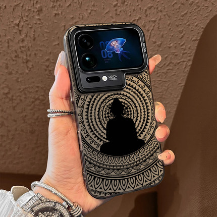 佛光普照适用小米17promax手机壳15ultra中国风14新款13红米k90高级感80创意70国潮60至尊版50小众note12套11