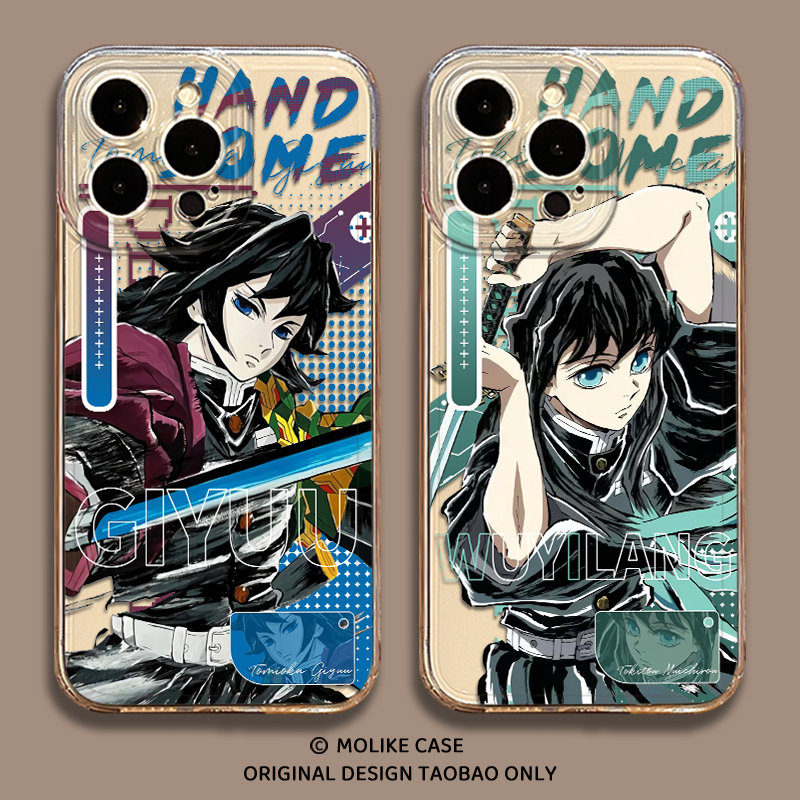 时透无一郎适用iqoo15手机壳13鬼灭之刃z9turbo义勇12周边11s一加ace5新款neo10pro透明1+2男3v/9/8/7/6/vivo