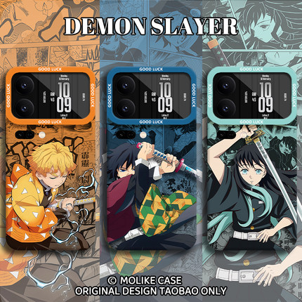 鬼灭之刃适用小米17promax手机壳15ultra富冈14义勇13红米k90周边80善逸70硅胶60至尊版50无一郎note12新款11