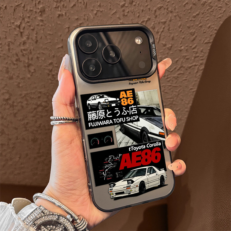 头文字D适用苹果17promax手机壳iPhone16藤原豆腐店15新款14赛车13mini男生12拓海11创意x高级感xr防摔xs/8/7