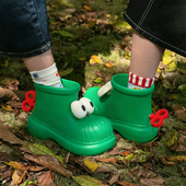 呆萌大眼睛趣味雨鞋 夏季 防滑网红四季 通用防水女舒适休闲雨靴水鞋
