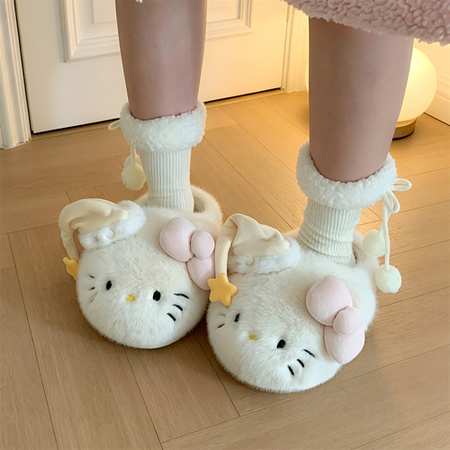 正版HelloKitty棉拖鞋女保暖毛绒