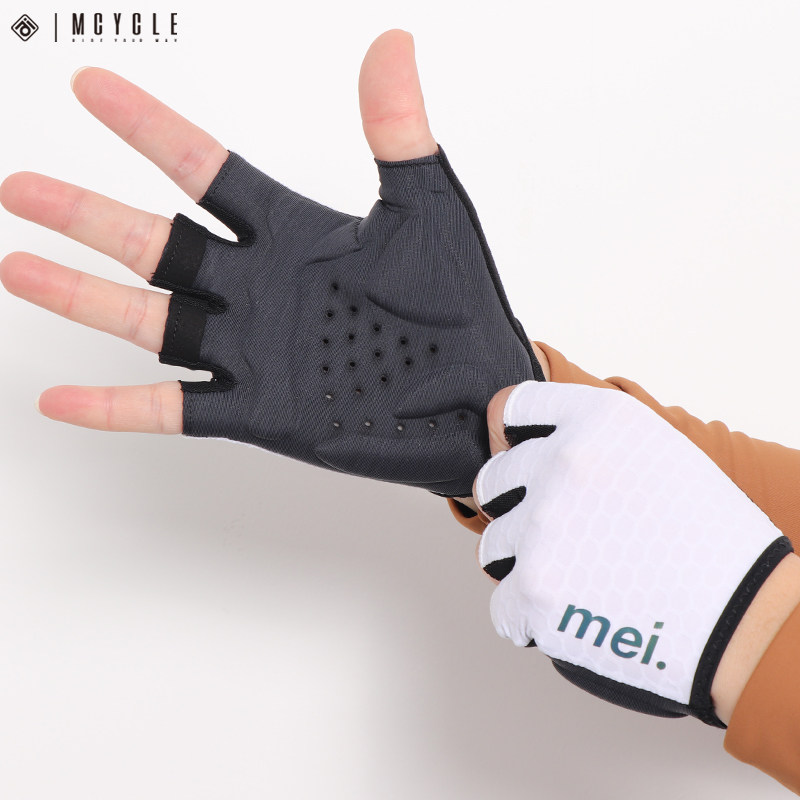 魅骑mcycle骑行短指手套夏季男女公路车山地车一体掌垫短指手套