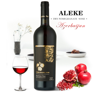 阿塞拜疆原装原瓶进口红酒 阿利克干红石榴红酒13.5度单支装750ml
