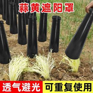 韭黄蒜黄遮阳罩种韭黄黑罩子遮光筒PVC软化筒免组装蒜黄种植神器