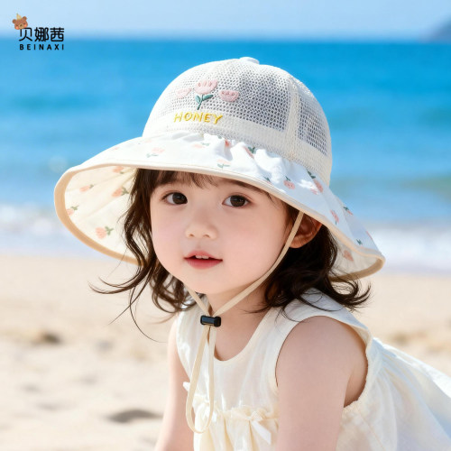 贝娜茜儿童帽子夏季洋气遮阳帽女