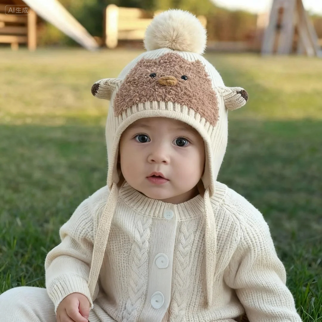宝宝帽子秋冬季男婴幼儿可爱针织帽冬季保暖毛线帽儿童外出护耳帽,童装/婴儿装/亲子装,帽子,淘宝优惠券,粉丝福利购,淘宝优惠卷
