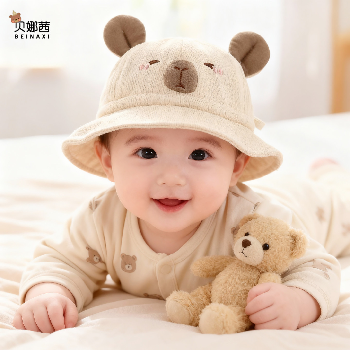 婴儿帽子春秋男宝宝可爱女防晒遮阳帽婴幼儿夏季可调节新款渔夫帽,童装/婴儿装/亲子装,帽子,淘宝优惠券,粉丝福利购,淘宝优惠卷