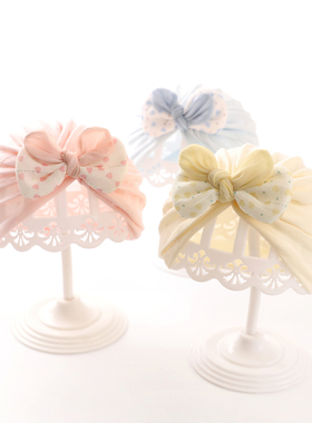 婴儿帽子夏季薄款宝宝女新生儿胎帽婴幼儿印度帽初生儿护卤门春秋