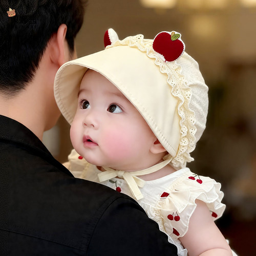 贝娜茜婴儿帽子春秋季防晒遮阳帽