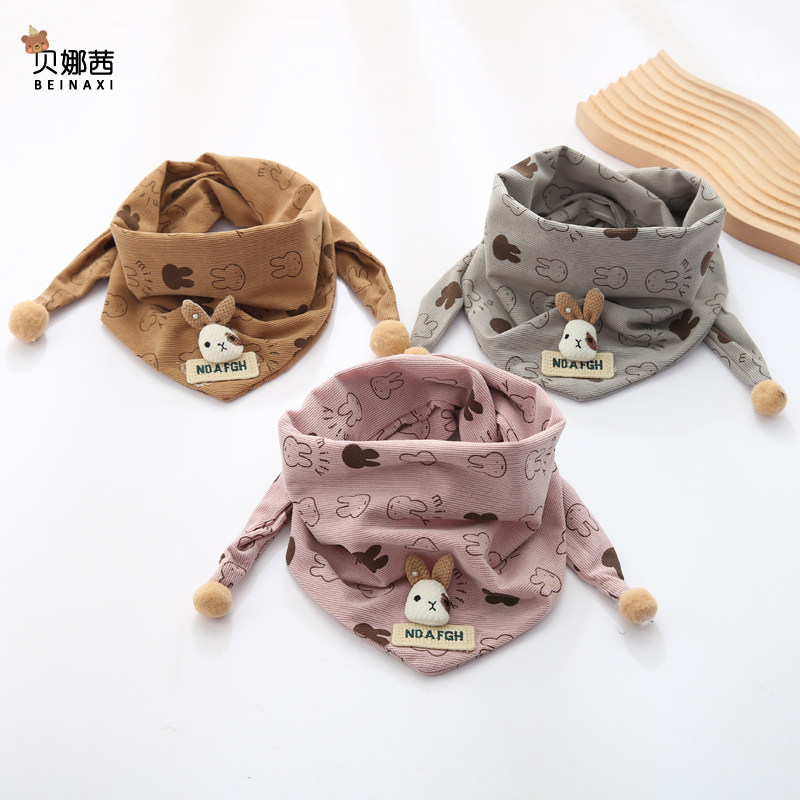 儿童围巾秋冬季女孩卡通三角巾男童帅气保暖围巾外出护颈脖套冬天,童装/婴儿装/亲子装,围巾,淘宝优惠券,粉丝福利购,淘宝优惠卷