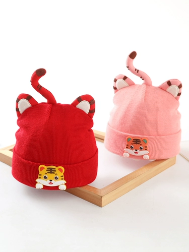 Детская удерживающая тепло шерстяная демисезонная вязаная шапка для раннего возраста для новорожденных для девочек