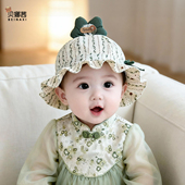 渔夫帽 新款 婴儿帽子春秋季 女宝宝外出可爱遮阳防晒盆帽婴幼儿夏季