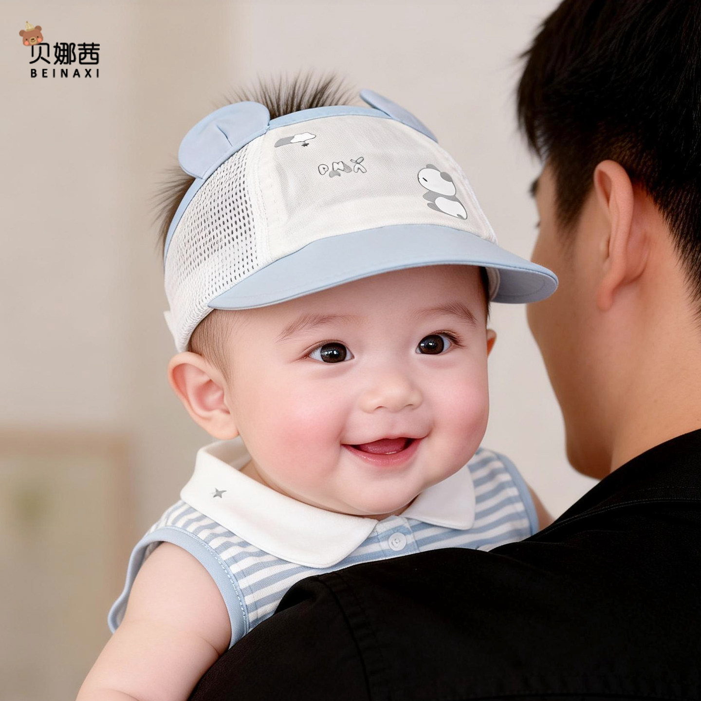 贝娜茜婴儿帽子夏季可爱遮阳帽图片