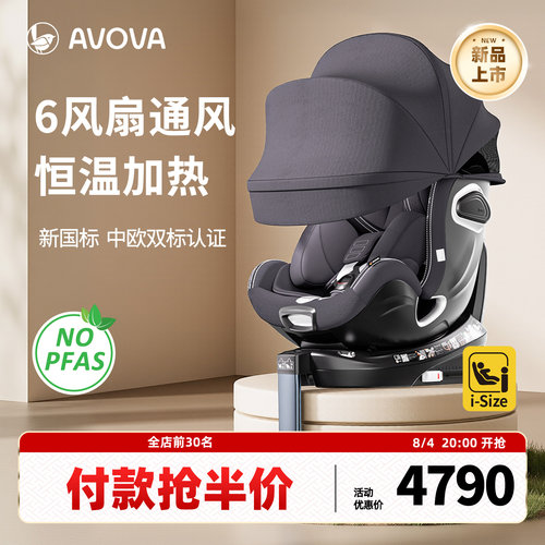 Avova德国儿童安全座椅0-7岁