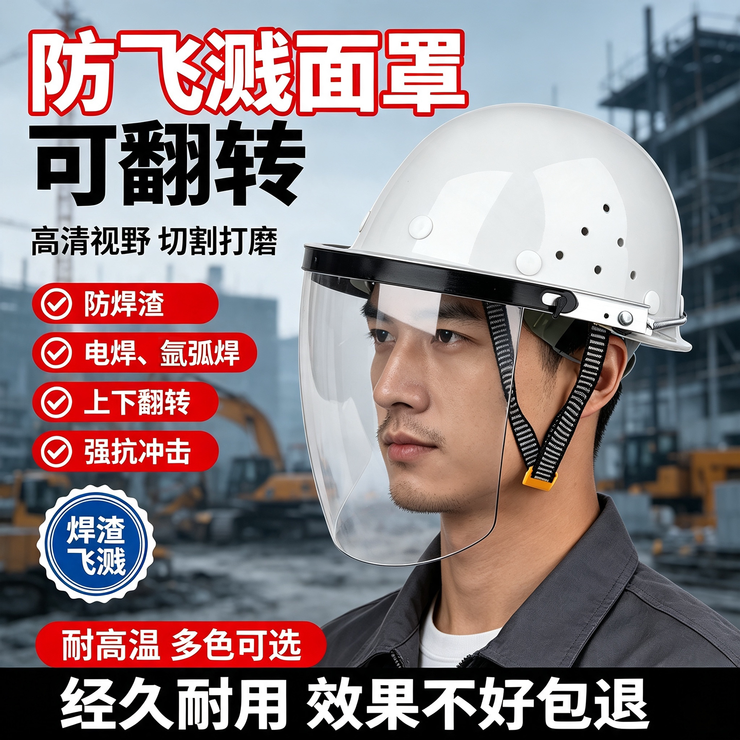 面罩防飞溅用防护防尘防飞溅焊工
