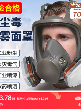 防毒面具全面罩防毒面罩全脸防尘电焊呼吸喷漆防护专用打农药毒气