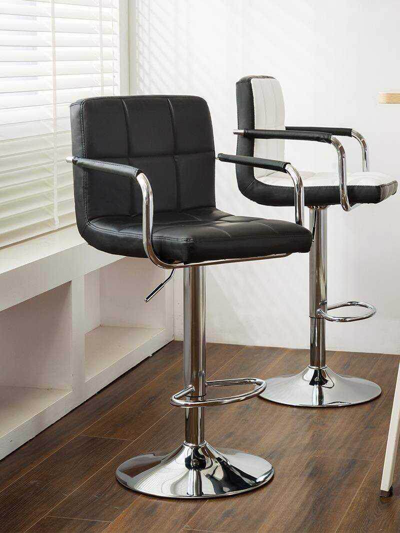收银高脚凳网红高腿高度吧椅可调节椅子椅子凳子高度吧台理发靠背