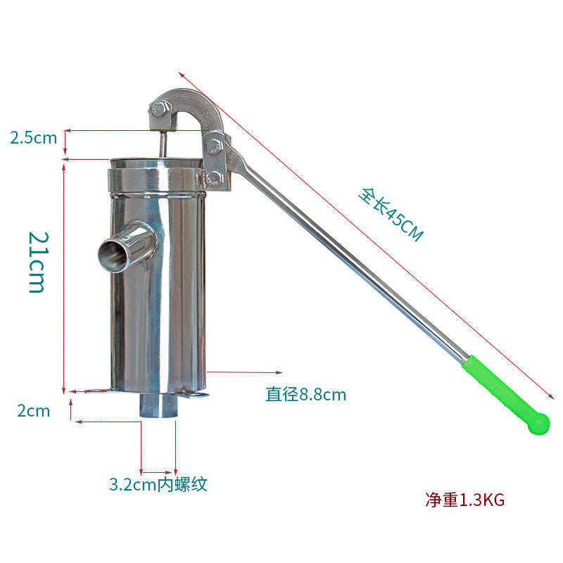 压水井手动老式手摇抽水泵深家用原始农村摇水机吸水器井头手压泵 鲜花速递/花卉仿真/绿植园艺 花园水泵 原图主图