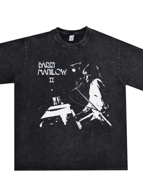 数码直喷歌手巴瑞·曼尼洛Barry Manilow印花长短袖T恤重磅纯棉