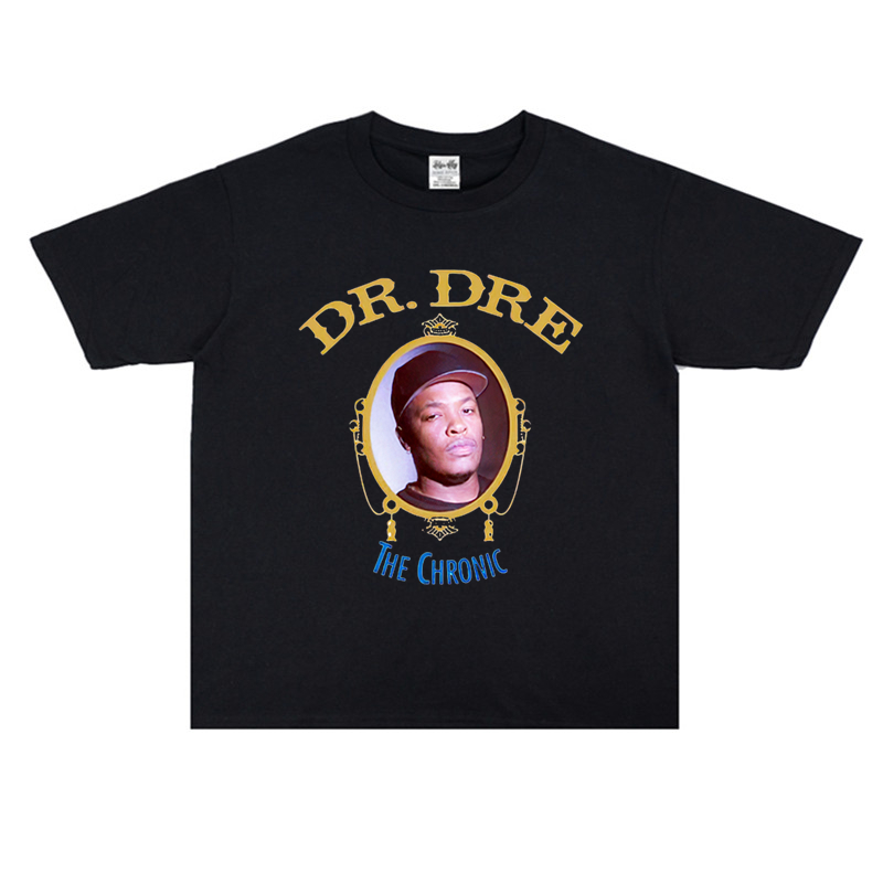 Dr. Dre医生专辑博士安德烈罗梅勒杨专辑印花纯棉宽松T恤男女潮