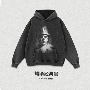 数码直喷Lacrimosa以泪洗面乐队周边印花加厚连帽卫衣男女外套