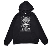 瑞典黑金属摇滚Dark Funeral阴暗葬礼乐队印花卫衣男女宽松外套