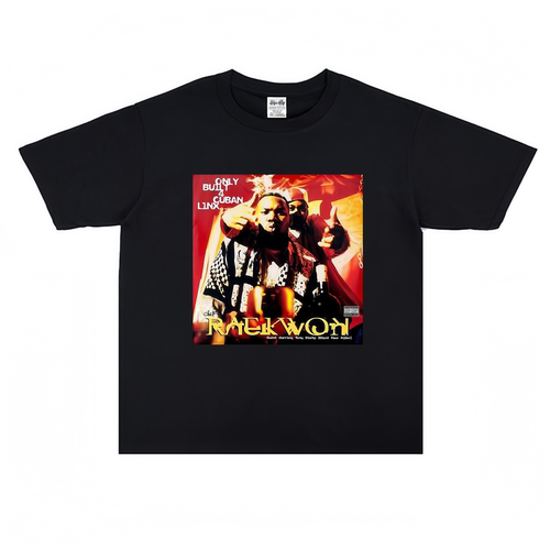 嘻哈歌手Raekwon印花T恤